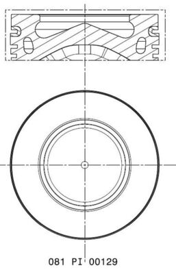 Piston 081 PI 00129 000 MAHLE