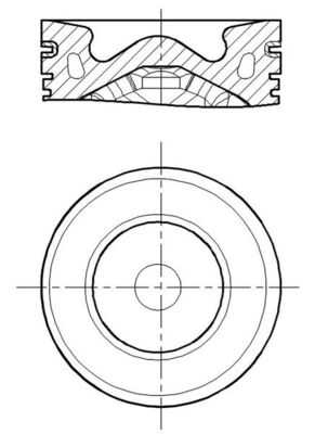 Piston 013 PI 00155 000 MAHLE