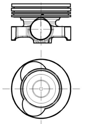 Piston 021 PI 00118 100 MAHLE