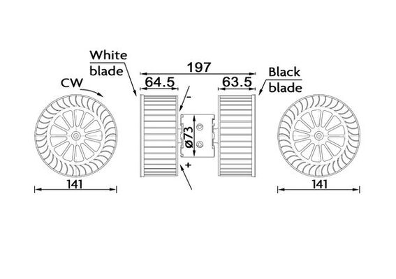 Ventilator, habitaclu AB 192 000S MAHLE