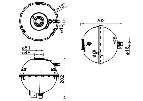 Vas de expansiune, racire CRT 211 000S MAHLE