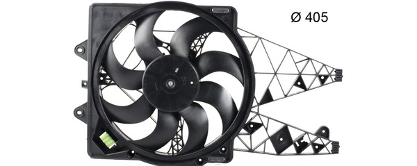 Ventilator, radiator CFF 248 000P MAHLE