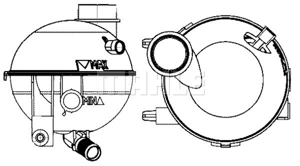 Vas de expansiune, racire CRT 14 000S MAHLE