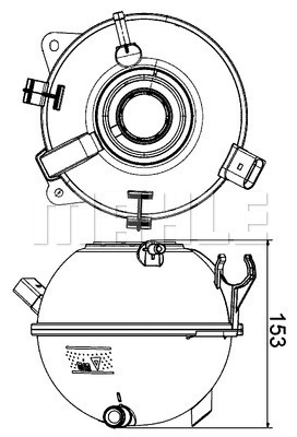 Vas de expansiune, racire CRT 19 000S MAHLE