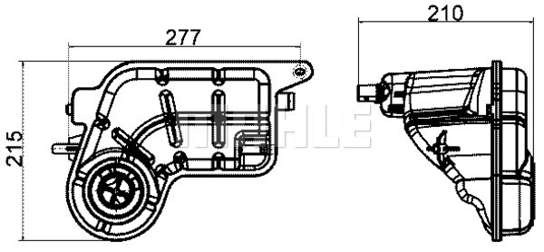 Vas de expansiune, racire CRT 20 000S MAHLE