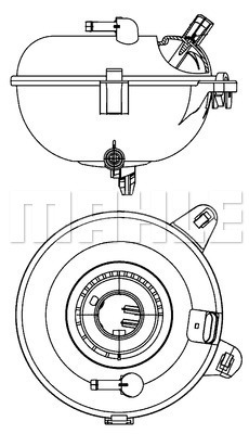 Vas de expansiune, racire CRT 21 000S MAHLE