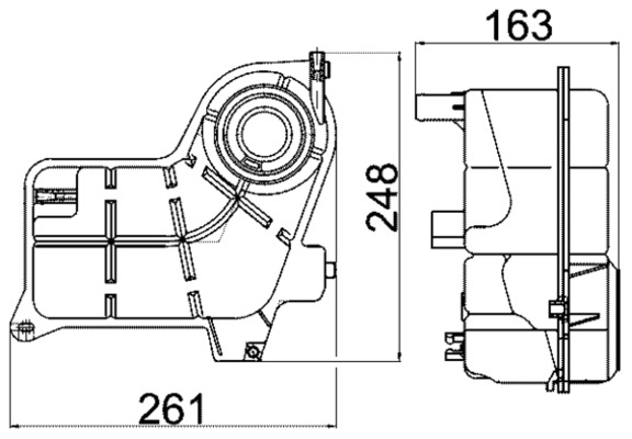 Vas de expansiune, racire CRT 24 000S MAHLE
