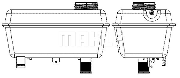 Vas de expansiune, racire CRT 27 000S MAHLE