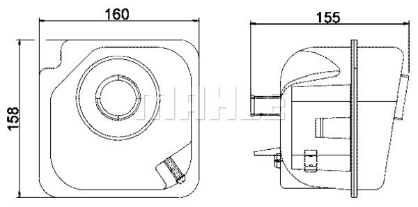 Vas de expansiune, racire CRT 28 000S MAHLE