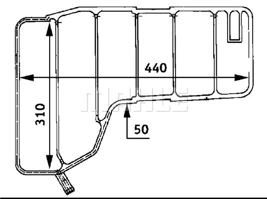 Vas de expansiune, racire CRT 38 000S MAHLE