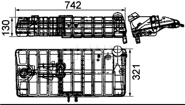 Vas de expansiune, racire CRT 48 000S MAHLE