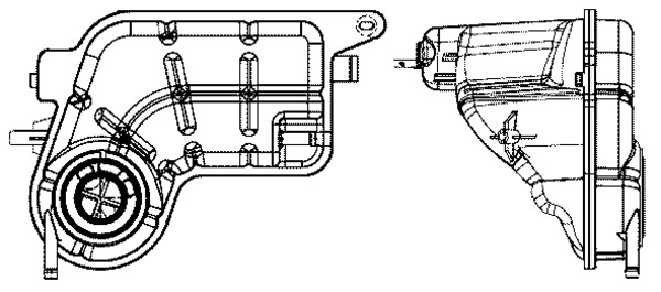 Vas de expansiune, racire CRT 81 001S MAHLE