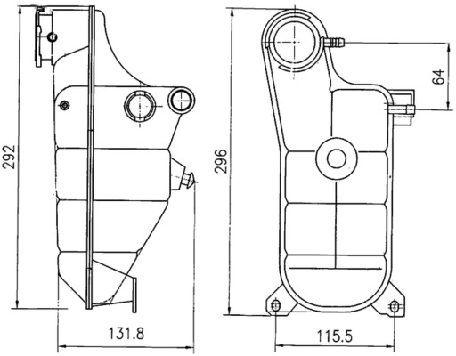 Vas de expansiune, racire CRT 119 000S MAHLE