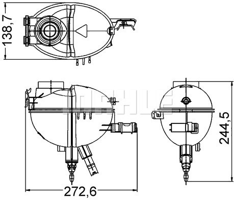 Vas de expansiune, racire CRT 209 000S MAHLE