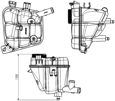 Vas de expansiune, racire CRT 231 000S MAHLE