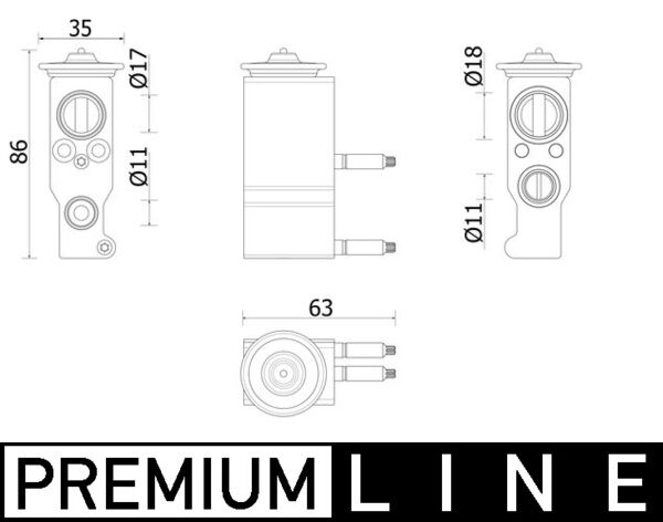 Supapa expansiune, clima AVE 143 000P MAHLE