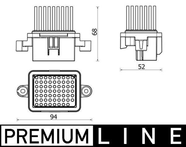 Reglaj, suflanta de interior ABR 157 000P MAHLE