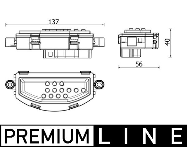 Reglaj, suflanta de interior ABR 158 000P MAHLE
