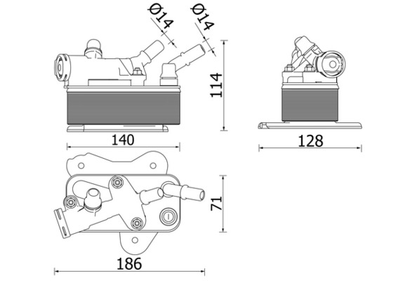 Radiator racire ulei, cutie de viteze automata CLC 225 000P MAHLE