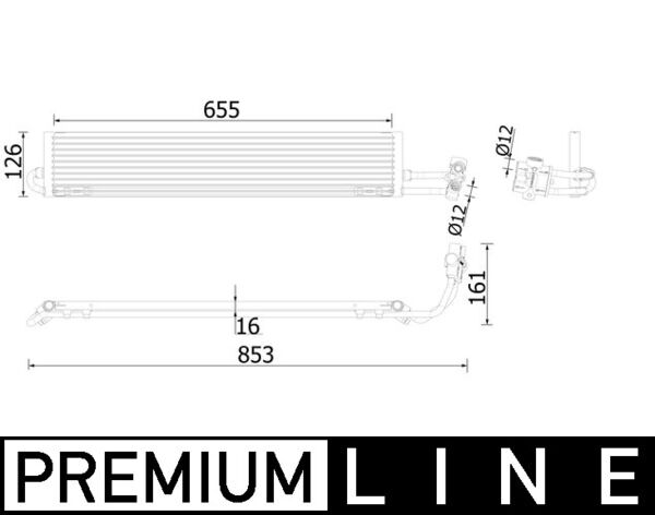 Radiator racire ulei, cutie de viteze automata CLC 234 000P MAHLE