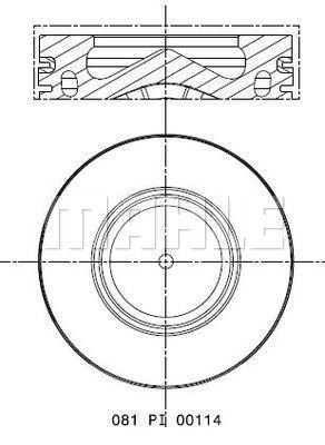 Piston 081 PI 00114 000 MAHLE