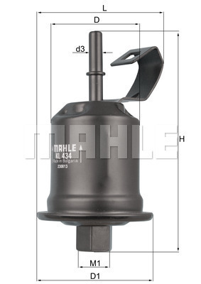 Filtru combustibil KL 434 MAHLE