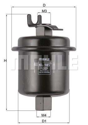 Filtru combustibil KL 185 MAHLE