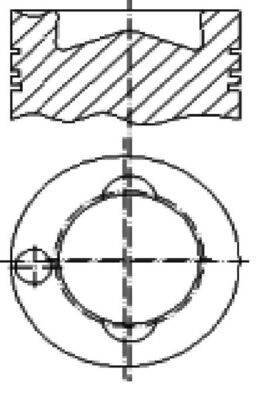 Piston E0480943 MAHLE