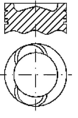 Piston E76564 MAHLE