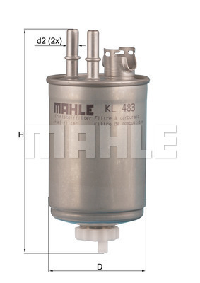 Filtru combustibil KL 483 MAHLE