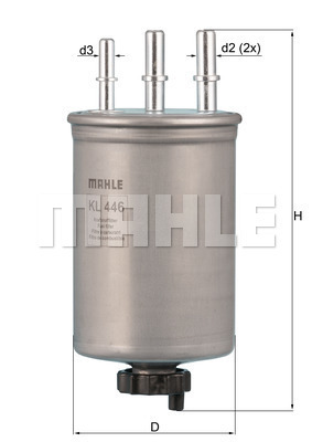 Filtru combustibil KL 446 MAHLE