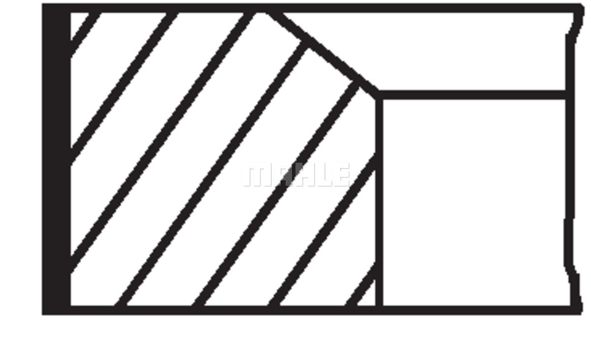 Set segmenti piston 001 36 N0 MAHLE