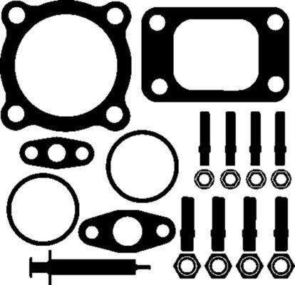 Set montaj, turbocompresor 001 TA 14584 000 MAHLE