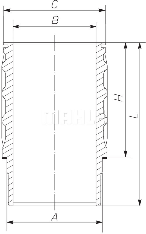 Camasa cilindru 061 LW 00101 001 MAHLE