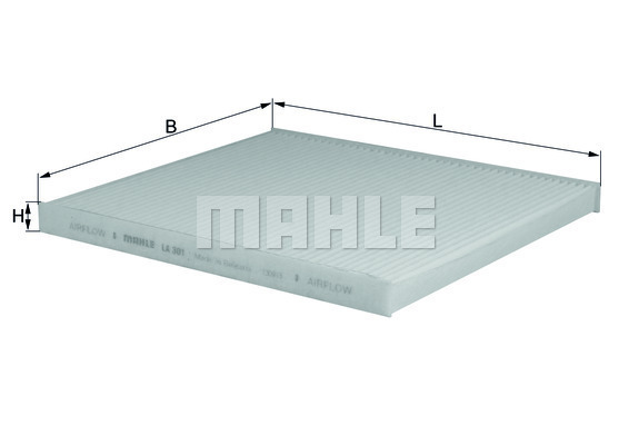 Filtru, aer habitaclu LA 301 MAHLE