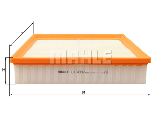 Filtru aer LX 4392 MAHLE