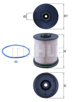 Filtru combustibil KX 491/1D MAHLE