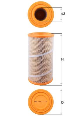 Filtru aer LX 7080 MAHLE