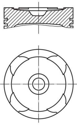 Piston 003 57 00 MAHLE