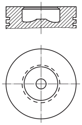 Piston 008 31 00 MAHLE