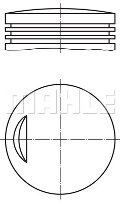 Piston 007 52 02 MAHLE