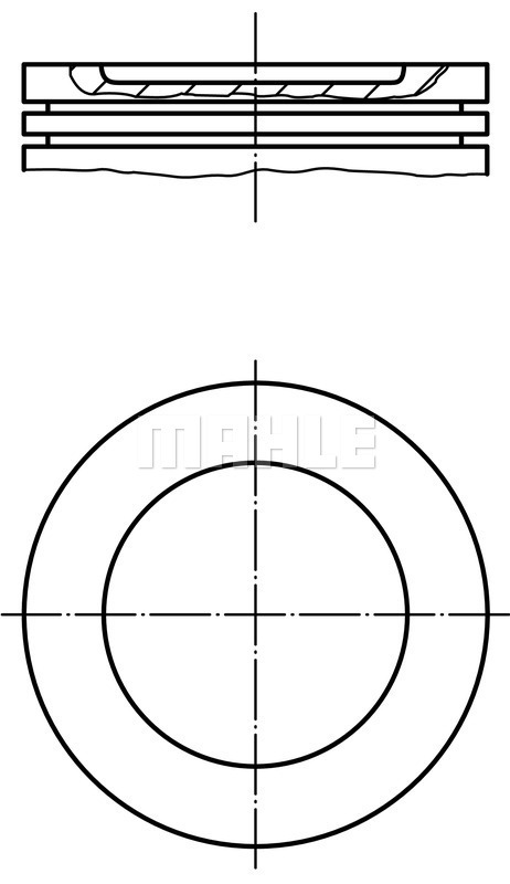 Piston 028 22 00 MAHLE
