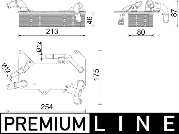 Radiator racire ulei, cutie de viteze automata CLC 287 000P MAHLE