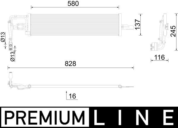 Radiator racire ulei, cutie de viteze automata CLC 290 000P MAHLE