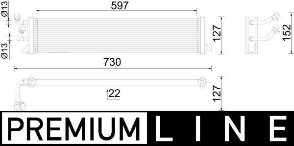 Radiator racire ulei, cutie de viteze automata CLC 292 000P MAHLE