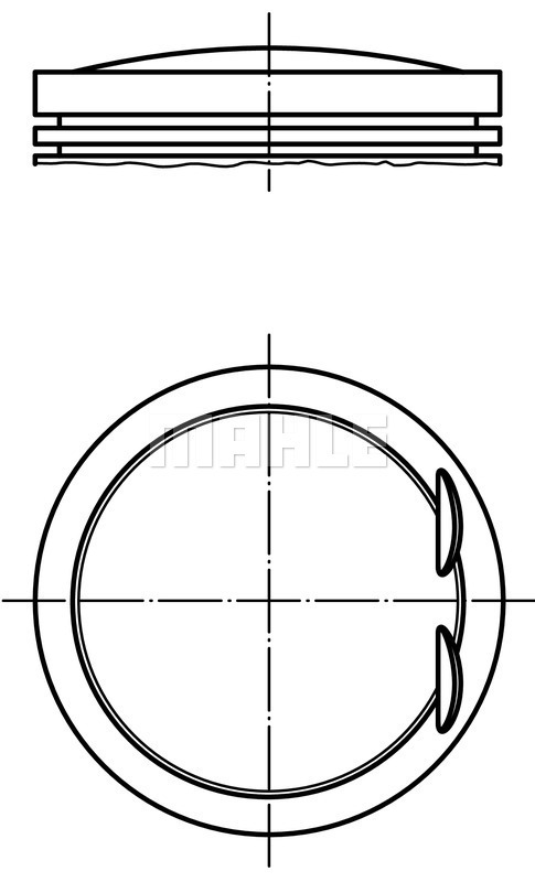 Piston 028 PI 00128 000 MAHLE