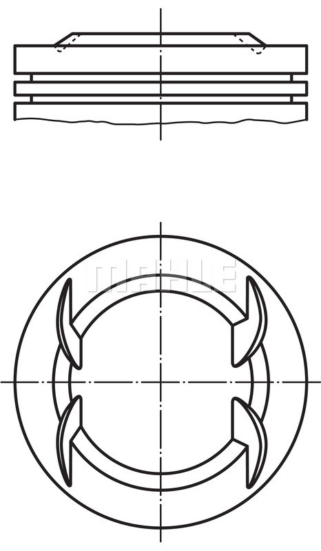 Piston 012 23 00 MAHLE