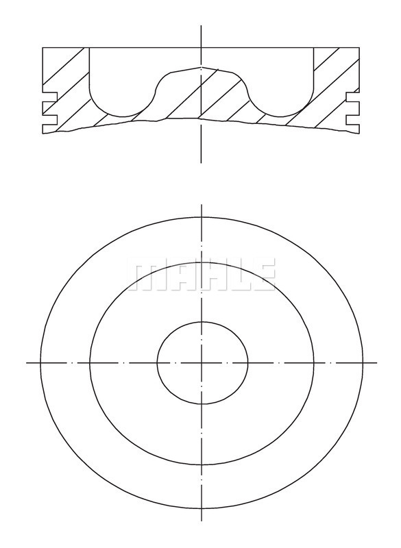 Piston 061 PI 00130 000 MAHLE