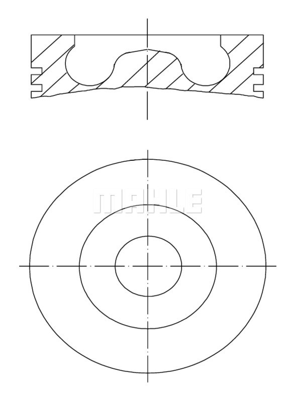 Piston 016 07 00 MAHLE