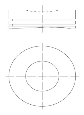 Piston 040 16 00 MAHLE